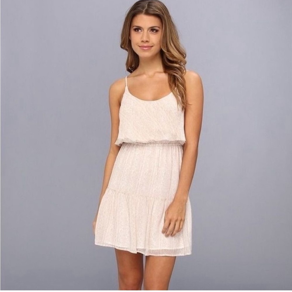 JOIE silk tiered ruffled mini dress